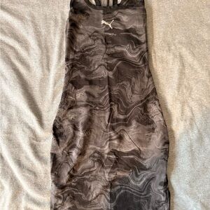 Women’s Puma Black and Gray Marble Tank Dress